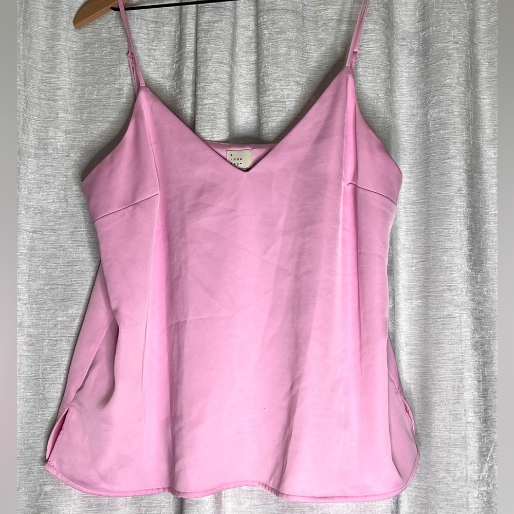 Pink V neck Top